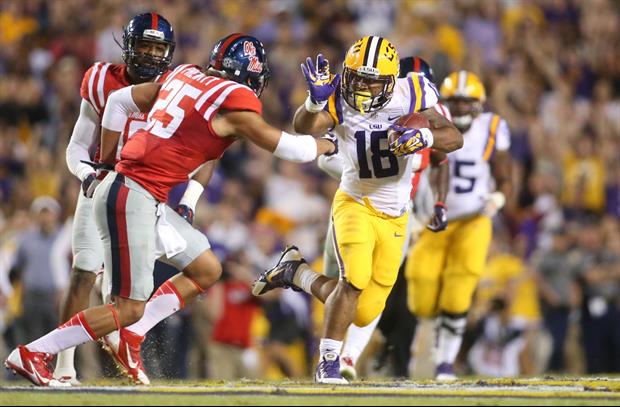 LSU RB Terrance Magee suffered an eye injury against Ole Miss but will practice this week.