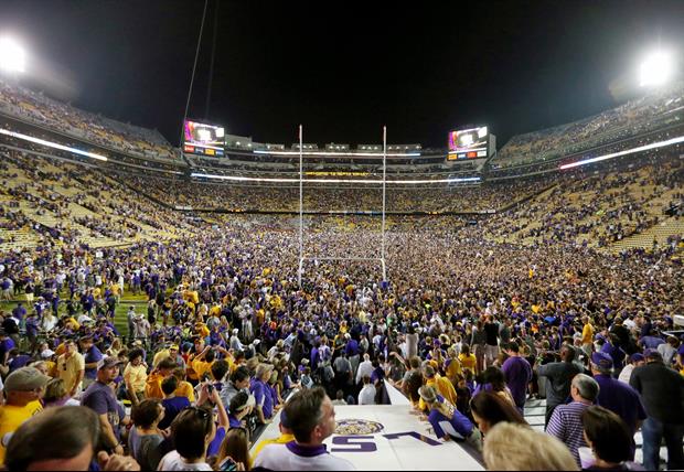 LSU will be fine for fans rushing the field after the Ole Miss victory.