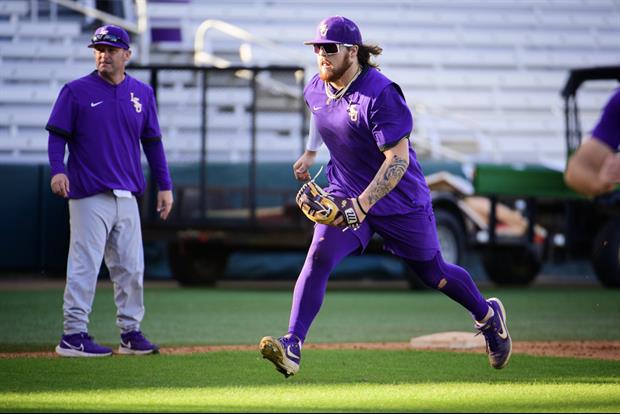 LSU Third Baseman Tommy White Named To Lou Gehrig Community Impact Team