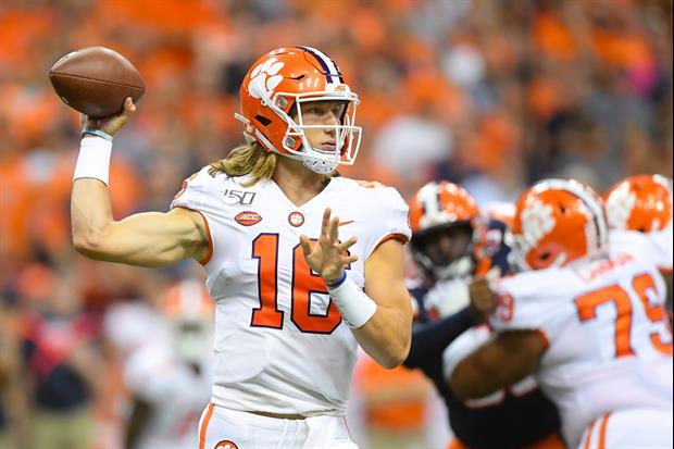 This Is A 10-Second Clip Of Clemson QB Trevor Lawrence Picking His Nose Against Syracuse