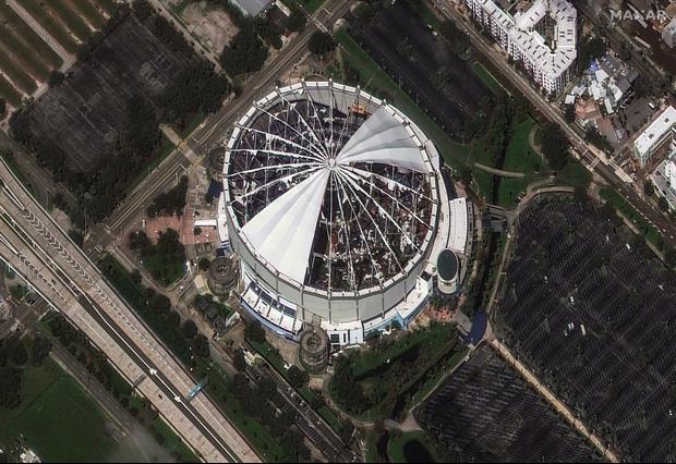 Pieces Of Tropicana Field Are Being Sold On eBay After Hurricane Milton