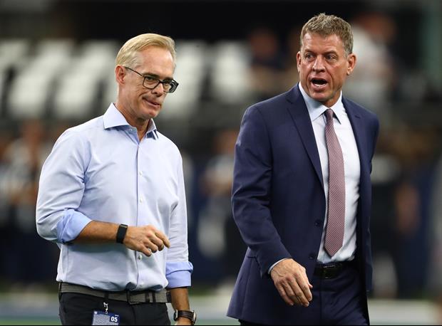 Hot Mic Appears To Catch Troy Aikman, Joe Buck Mocking Flyover Before Packers/Bucs Game