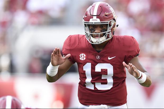 Nick Saban revealed Alabama starting QB Tua Tagovailoathat sprained his during last weekend's Arkans