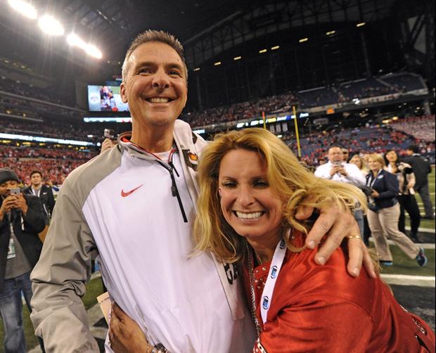Urban Meyer's Wife Not Happy With This GameDay Sign