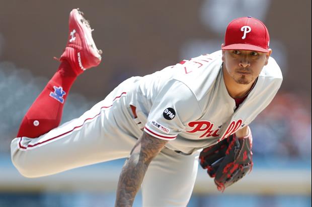 Phillies Had Relief Pitcher Playing Left Made Play At Plate While Outfielder Was Pitching
