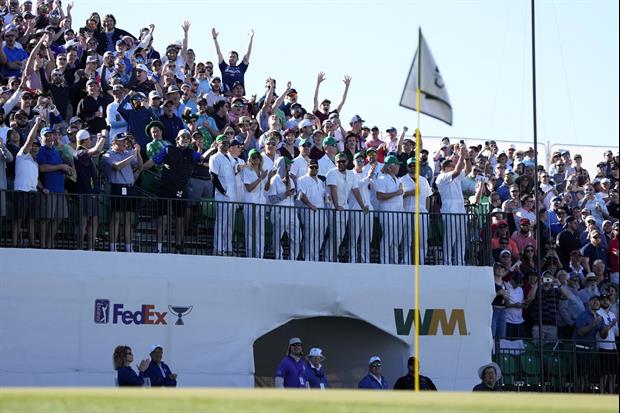 Crowd Throws Beers All Over Green After Sam Ryder’s Hole-In-One At WM Phoenix Open